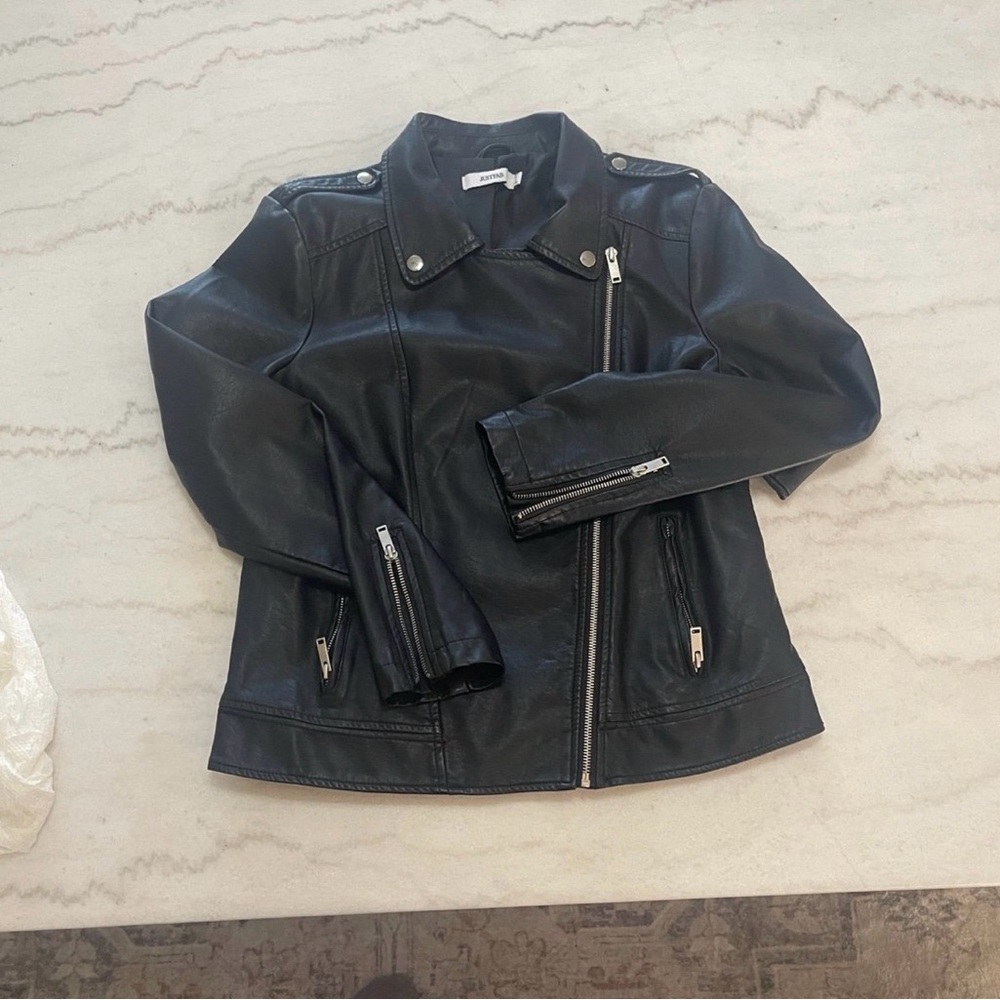 JustFab Black Leather Jacket